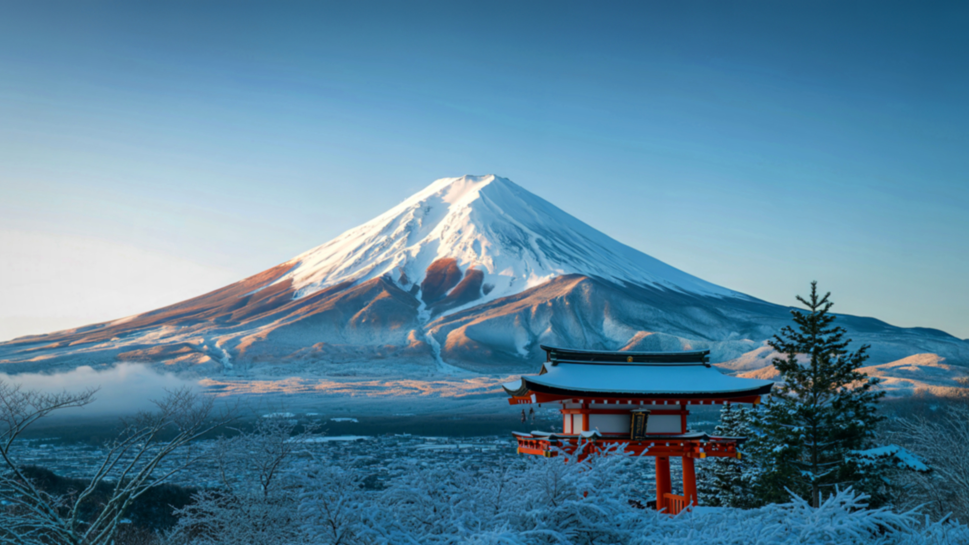 Mount Fuji at sunrise
